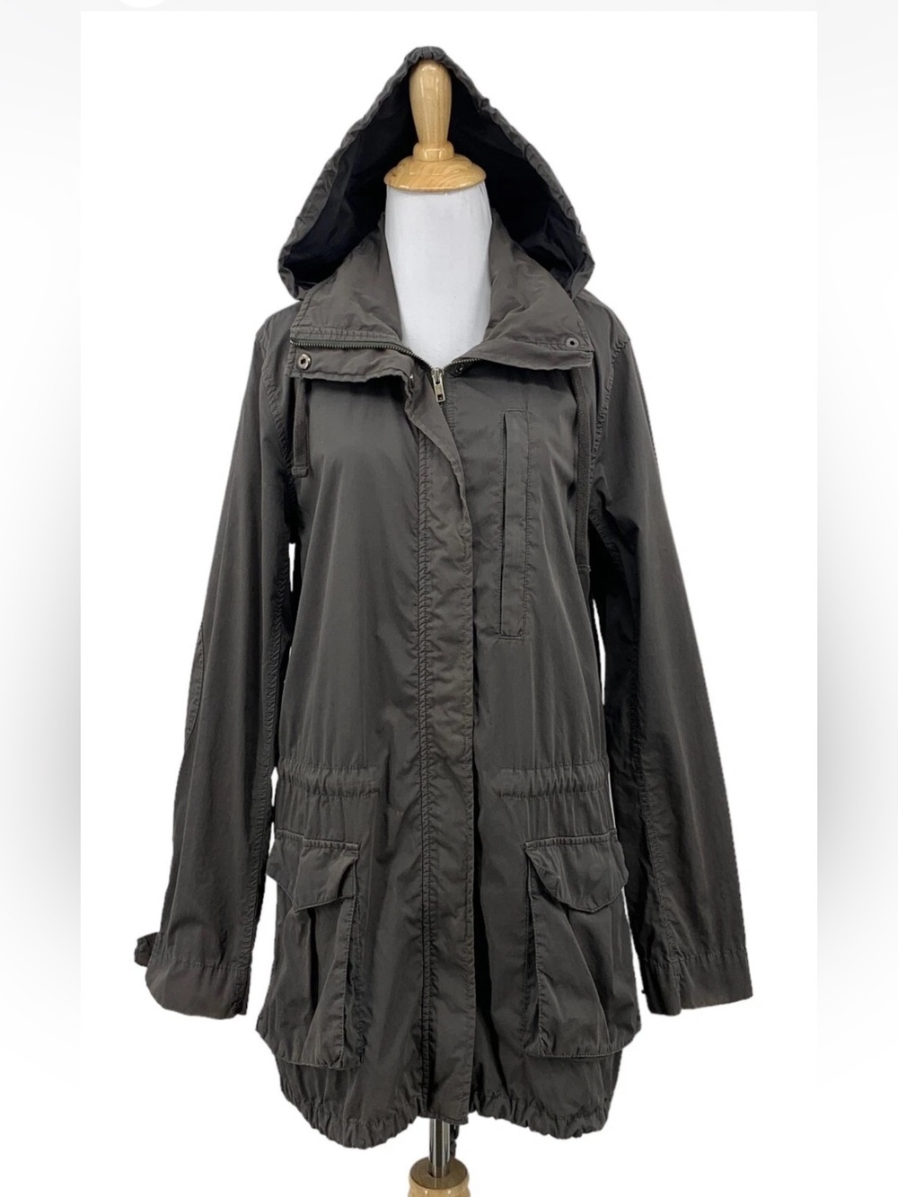 NWT James Perse Parka Anorak Jacket - black